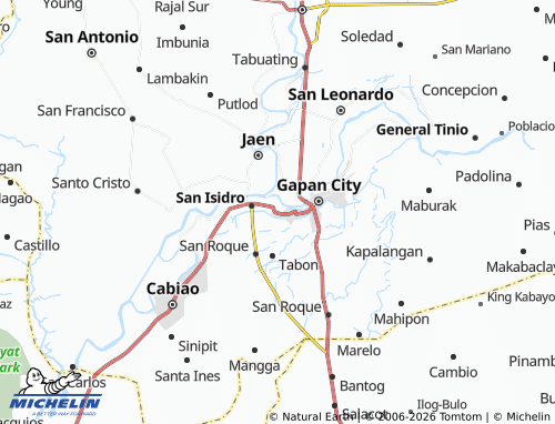 MICHELIN San Nicolas map - ViaMichelin