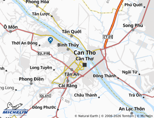 Mapa MICHELIN An Hòa - ViaMichelin