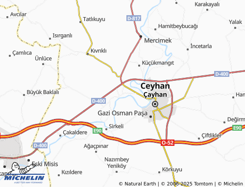 MICHELIN Büyükmangıt map - ViaMichelin