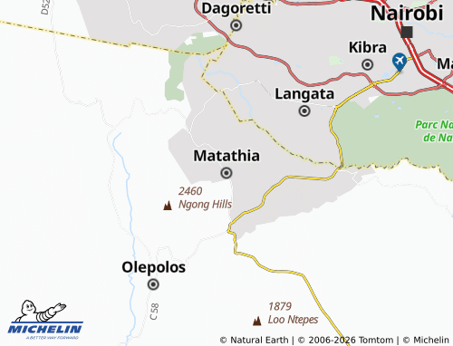 Mappa MICHELIN Matathia - ViaMichelin