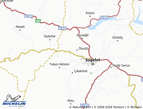 Mappa MICHELIN Balkara - ViaMichelin