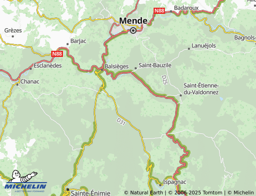 Carte MICHELIN La Falisson - ViaMichelin