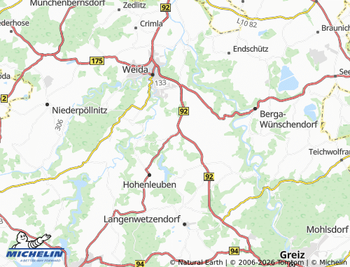 MICHELIN-Landkarte Hohenölsen - ViaMichelin