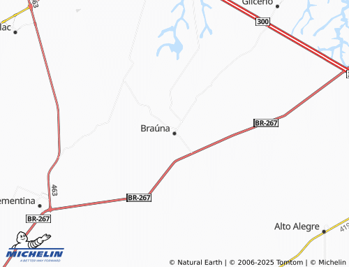 MICHELIN Braúna map - ViaMichelin