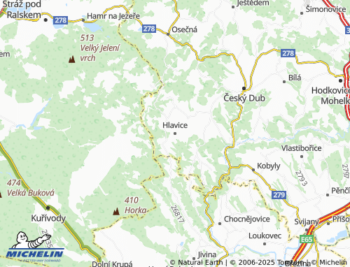 Mappa MICHELIN Hlavice - ViaMichelin