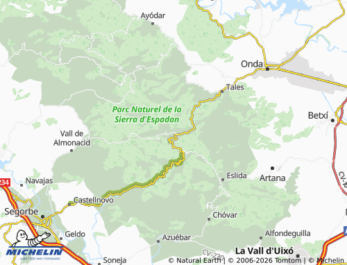 Mappa MICHELIN Alcudia de Veo - ViaMichelin
