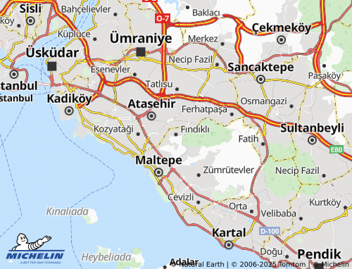MICHELIN Fındıklı map - ViaMichelin