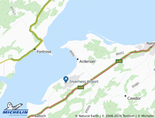 Carte MICHELIN Ardersier - ViaMichelin