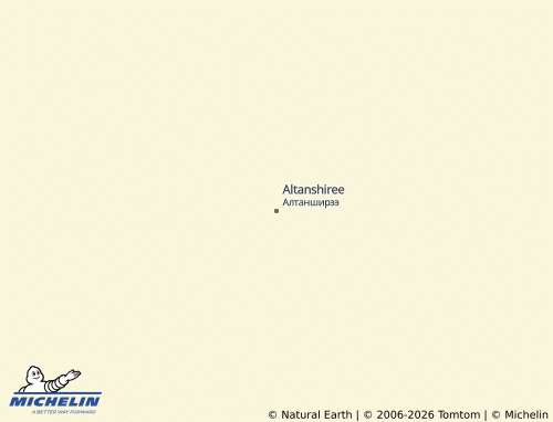 MICHELIN-Landkarte Altanshiree - ViaMichelin