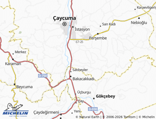 MICHELIN Geriş map - ViaMichelin