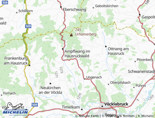 MICHELIN Zell am Pettenfirst map - ViaMichelin