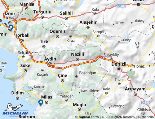 MICHELIN-Landkarte Nazilli - ViaMichelin
