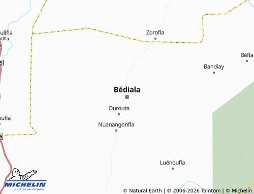 MICHELIN-Landkarte Bédiala - ViaMichelin