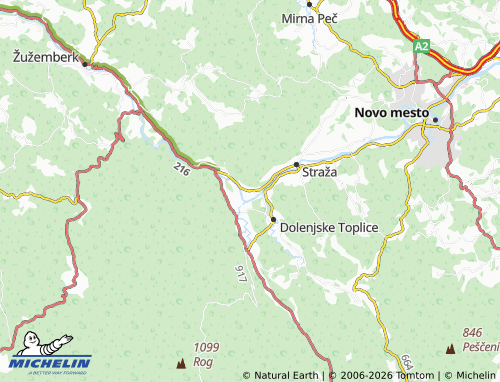 MICHELIN-Landkarte Gorenje Polje - ViaMichelin