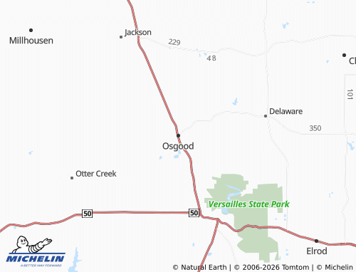 Mapa MICHELIN Osgood - ViaMichelin