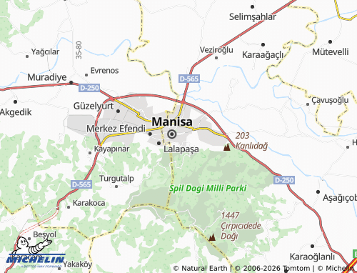 MICHELIN Ege map - ViaMichelin