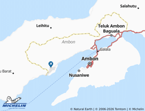 MICHELIN Hative Besar map - ViaMichelin