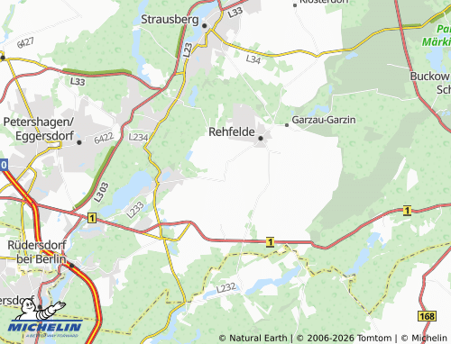 MICHELIN Dorf Rehfelde map - ViaMichelin