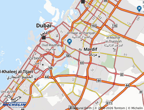 MICHELIN Umm Ramool map - ViaMichelin