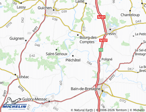 Mappa MICHELIN Pléchâtel - ViaMichelin