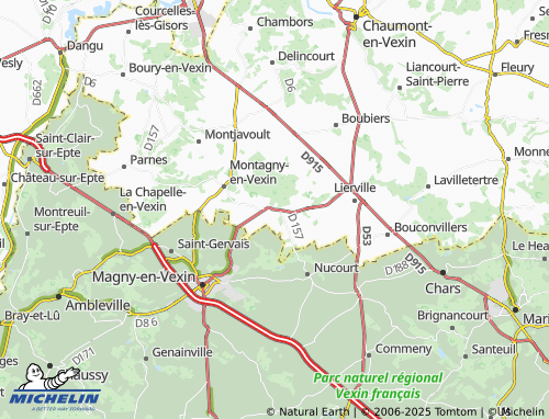 MICHELIN Serans map - ViaMichelin