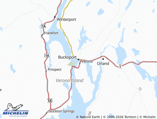 Kaart MICHELIN Bucksport - ViaMichelin