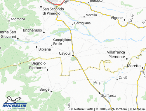 Mappa MICHELIN Cavour - ViaMichelin