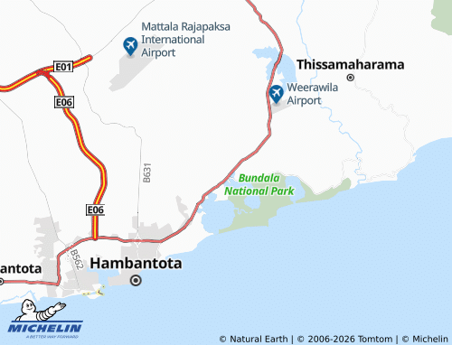 MICHELIN-Landkarte Rambukwewa - ViaMichelin