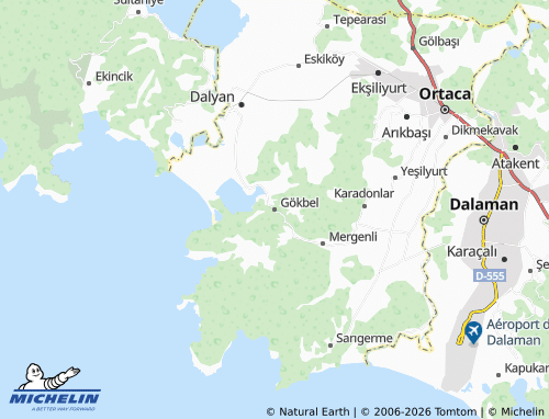 MICHELIN Gökbel map - ViaMichelin