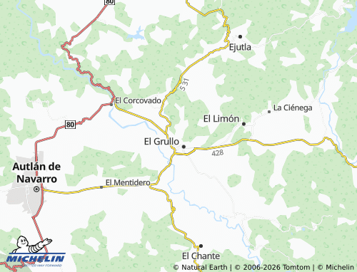 MICHELIN Lomas del Valle map - ViaMichelin
