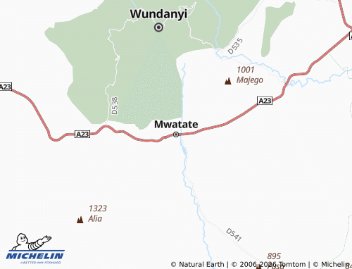 Kaart MICHELIN Mwatate - ViaMichelin
