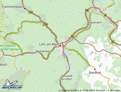 Mappa MICHELIN Lohr am Main - ViaMichelin