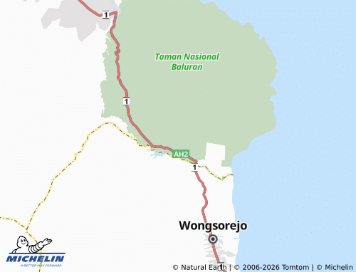 MICHELIN-Landkarte Wonorejo - ViaMichelin