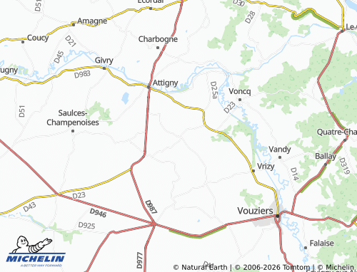 Mappa MICHELIN Chuffilly-Roche - ViaMichelin