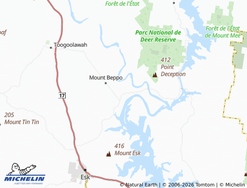 Mapa MICHELIN Caboonbah - ViaMichelin