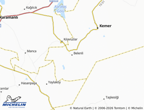 Mappa MICHELIN Belenli - ViaMichelin