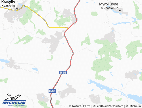 MICHELIN Veselivka map - ViaMichelin