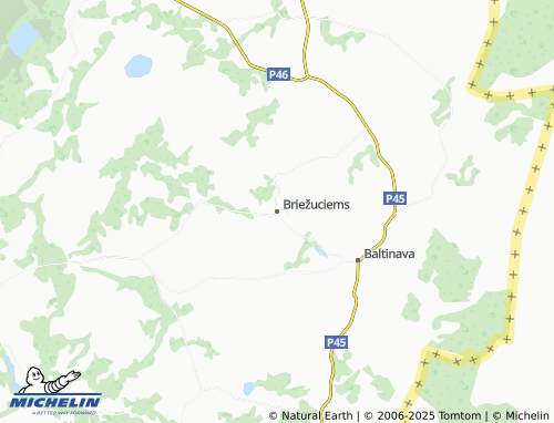 MICHELIN Briežuciems map - ViaMichelin
