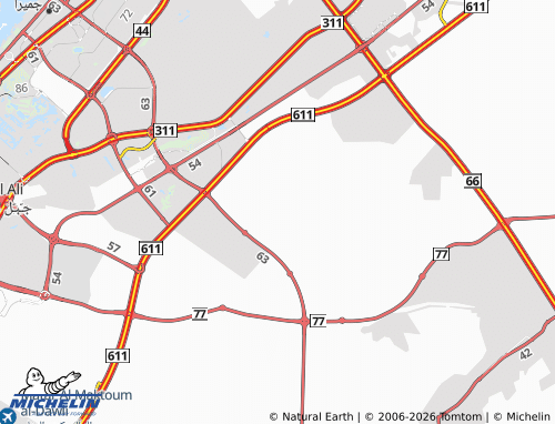 MICHELIN Dubai Land map - ViaMichelin