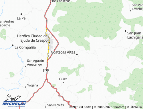 MICHELIN Tercera map - ViaMichelin