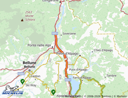 Mapa MICHELIN Soccher - ViaMichelin