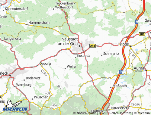 Mappa MICHELIN Kospoda - ViaMichelin