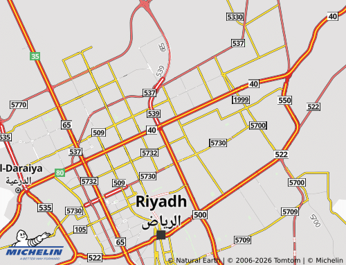 MICHELIN Al Shohda map - ViaMichelin