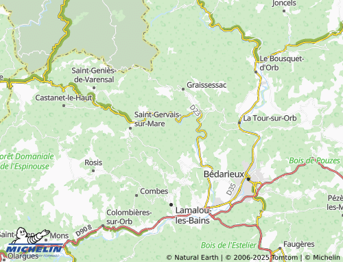 Carte MICHELIN Maurian - ViaMichelin