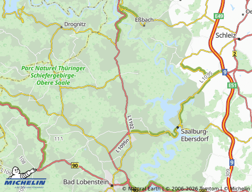MICHELIN Remptendorf map - ViaMichelin