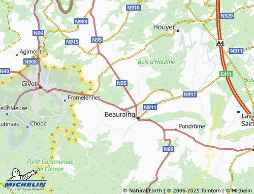 MICHELIN Baronville map - ViaMichelin