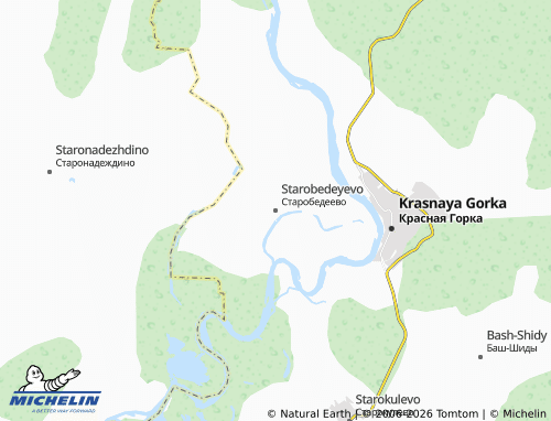 MICHELIN-Landkarte Starobedeyevo - ViaMichelin