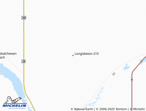 MICHELIN Longlaketon 219 map - ViaMichelin