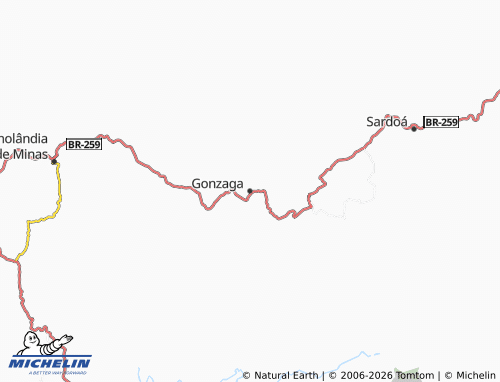 Mapa MICHELIN Gonzaga - ViaMichelin