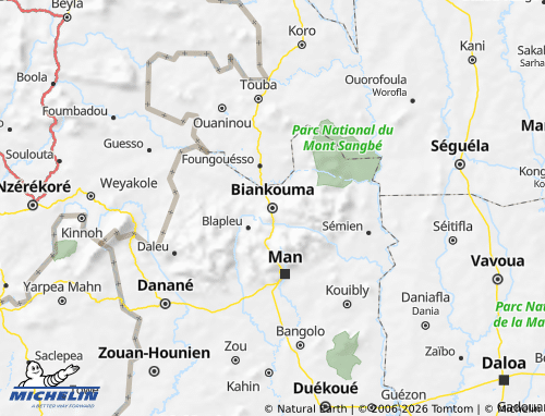 MICHELIN-Landkarte Biankouma - ViaMichelin